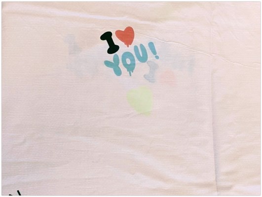 Детская простынь Sweet Dreams Ткань I love you