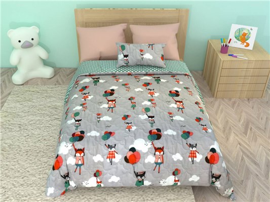 Детское покрывало Sweet Dreams Покрывало Foxes & Balloons