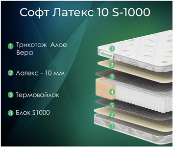 Детский матрас Everest Soft Latex 10 S-1000 (Софт Латекс 10 S-1000)