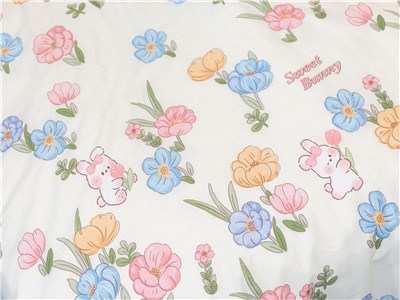Детское постельное бельё Сладкие Сны(Sweet Dreams) Цветочные зайки(на резинке+молния)