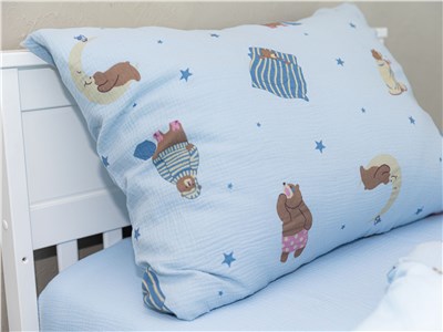 Детское постельное бельё Сладкие Сны(Sweet Dreams) Сонные мишки(на резинке + молния)
