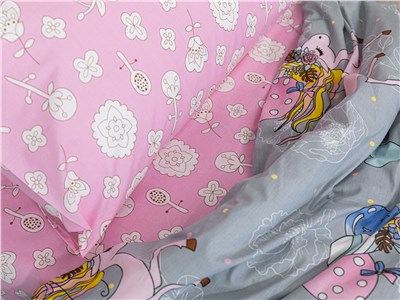 Детское постельное бельё Сладкие Сны(Sweet Dreams) Воздушная единорожка (на резинке + молния)