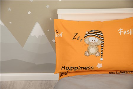 Детское постельное бельё Sweet Dreams Playful Cat (на резинке + молния)