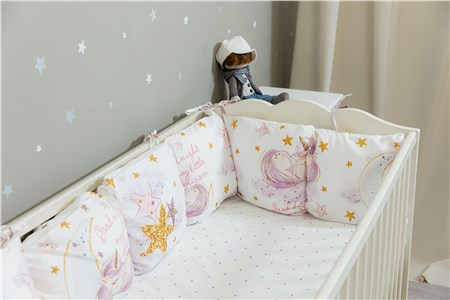 Бортик в кроватку Sweet Dreams Бортики Little Unicorn