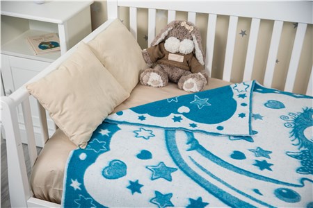 Детское одеяло Sweet Dreams Одеяло Совушки (голубое)