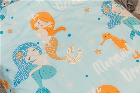 Детское постельное бельё Sweet Dreams Mermaid (на резинке + молния)