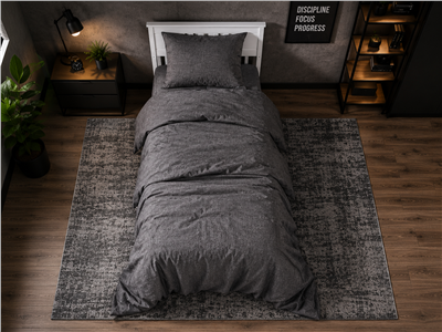 Детское постельное бельё Сладкие Сны(Sweet Dreams) Графитовый туман (на резинке + молния)