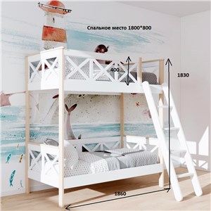 Детская кровать MK Leroys Кровать двухъярусная Simple