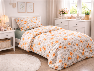 Детское постельное бельё Сладкие Сны(Sweet Dreams) Маки (на резинке + молния)