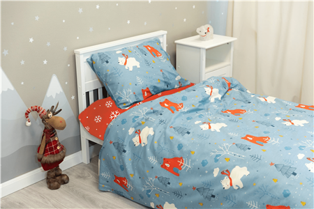 Детское постельное бельё Sweet Dreams Snow bears (на резинке + молния)