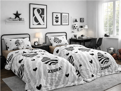 Детское постельное бельё Сладкие Сны(Sweet Dreams) Зебра (на резинке + молния)