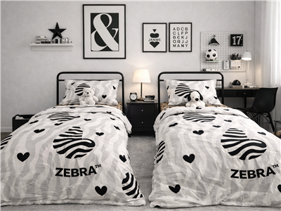 Детское постельное бельё Сладкие Сны(Sweet Dreams) Зебра (на резинке + молния)