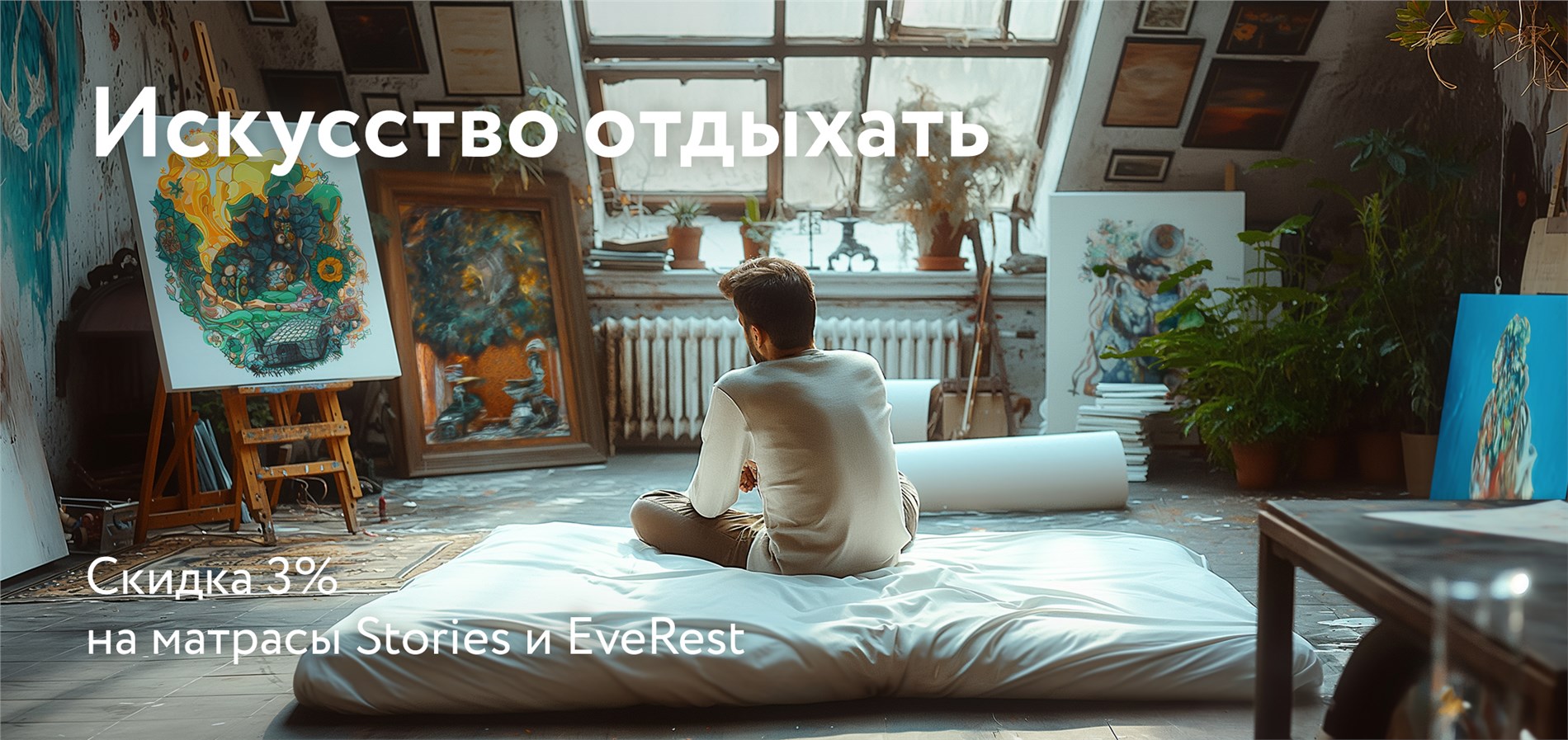 Акция на матрасы брендов Stories и EveRest