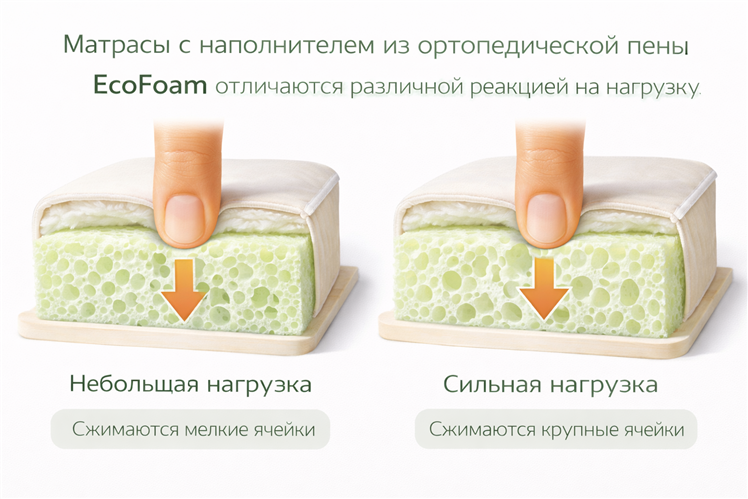 беспружинный матрас для ребенка