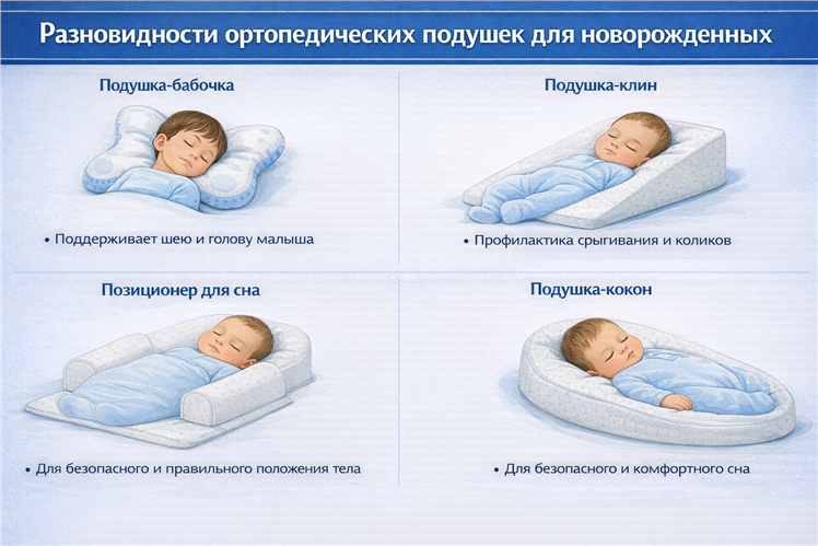 ортопедическая подушка для новорожденных с какого возраста