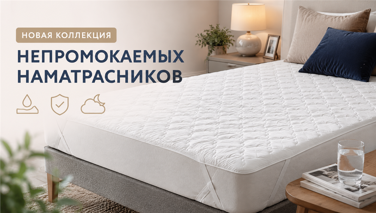 Новинка у производителя «Сладкие сны» — непромокаемые наматрасники!